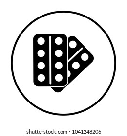 Pills icon in circle