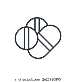 pills icon collection .design style with background