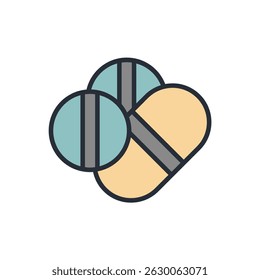 pills icon collection .design style with background