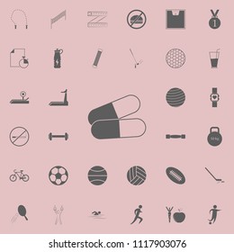 pills icon. Detailed set of Sport icons. Premium quality graphic design sign. One of the collection icons for websites, web design, mobile app on white background