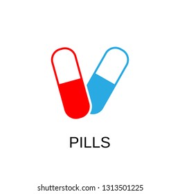 Pills icon. Drug symbol design. Stock - Vector illustration can be used for web