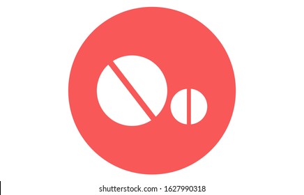 Pills icon flat Illustration isolated vector sign symbol. Pills icon in trendy flat style isolated on background. Pills bottle and pills icon. Black and white