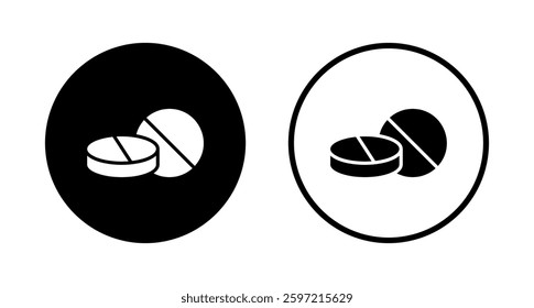 Pills icon logo design. capsule icon. Drug sign and symbol