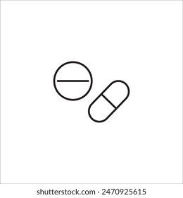 pills icon logo vector design
