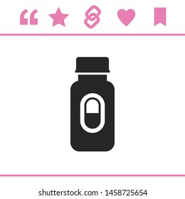 Pills icon, medicine sign, drugs icon vector.