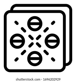 Pills icon. Outline pills vector icon for web design isolated on white background