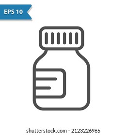 Pills Icon. Professional, pixel perfect icon, EPS 10 format.