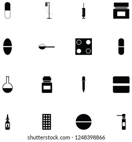 pills icon set