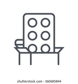 Pills icon suitable for info graphics, websites and print media and  interfaces. Line vector icon.