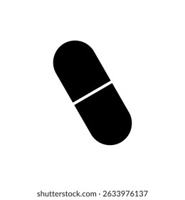 Pills icon symbol for apps and websites. capsule icon. Drug sign and symbol