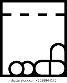 Icono de píldoras. Diseño de estilo lineal delgado aislado sobre fondo blanco