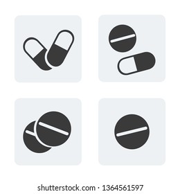 Pills icon vector