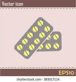 Pills icon, pills vector icon