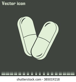 Pills icon, pills vector icon