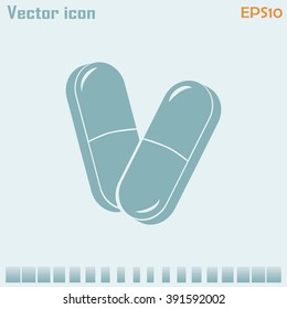 Pills icon, pills vector icon