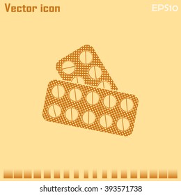 Pills icon, pills vector icon