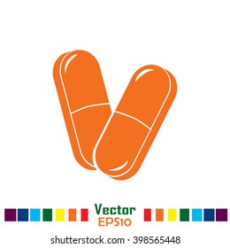 Pills icon, pills vector icon