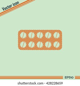 Pills icon, pills vector icon