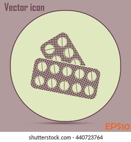 Pills icon, pills vector icon