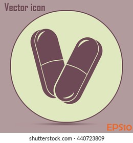 Pills icon, pills vector icon