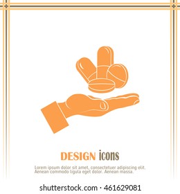 Pills icon, pills vector icon