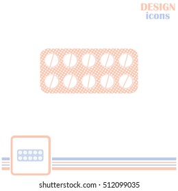 Pills icon, pills vector icon