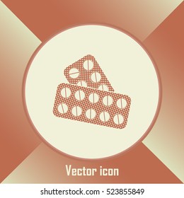 Pills icon, pills vector icon