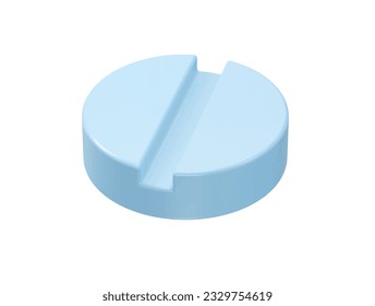 Pills icon vector 3d render illustration