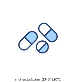 Pillt Symbol Vektor. Kapselsymbol. Arzneimittelzeichen und -zeichen