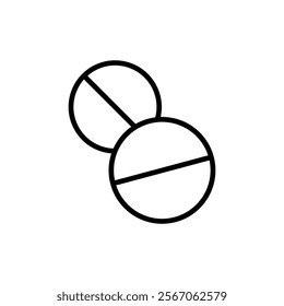 Pills icon vector. capsule icon. Drug sign and symbol