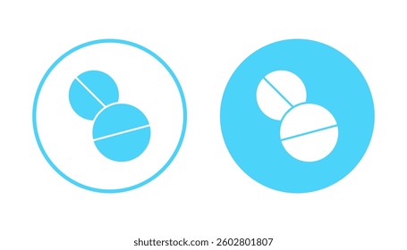 Pills icon vector. capsule icon. Drug sign and symbol