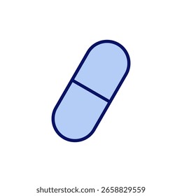 Ícone de comprimidos vetor. ícone de cápsula. Sinal e símbolo de medicamento