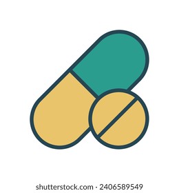 Pills icon vector design template