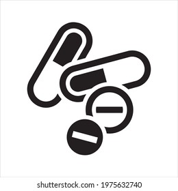 Pills icon, vector and glyph