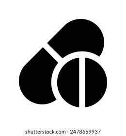 pills icon. vector glyph icon for your website, mobile, presentation, and logo design.