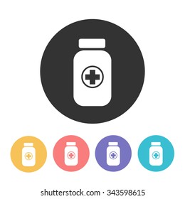 pills icon. vector illustration