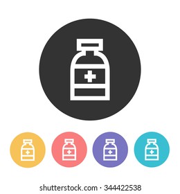pills icon. vector illustration