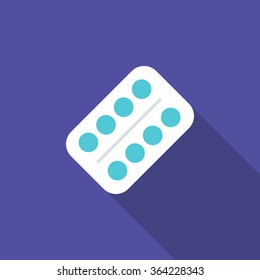 pills icon. vector illustration