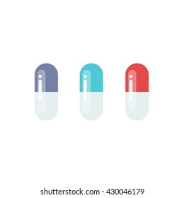 pills icon. vector illustration