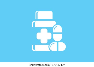 Pills icon vector illustration.