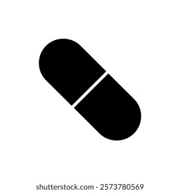 Pills icon vector illustration. capsule icon. Drug sign and symbol