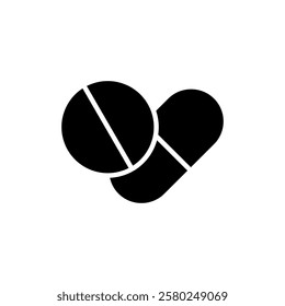 Pills icon vector illustration. capsule icon. Drug sign and symbol