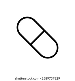 Pills icon vector illustration. capsule icon. Drug sign and symbol