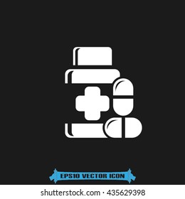 Pills icon vector illustration EPS 10.