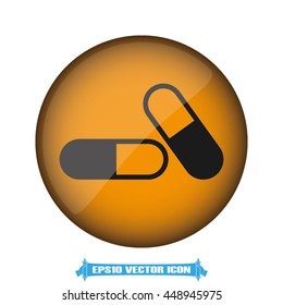 Pills icon vector illustration EPS 10.