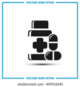 Pills icon vector illustration EPS 10.
