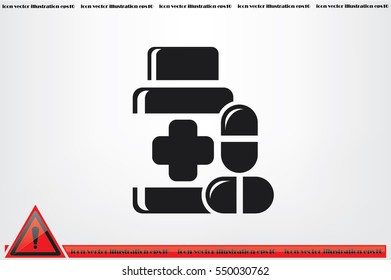 Pills icon vector illustration EPS 10.