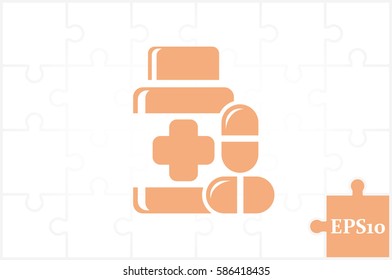 Pills icon vector illustration EPS 10.