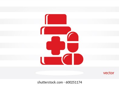 Pills icon vector illustration EPS 10.
