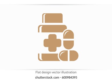 Pills icon vector illustration EPS 10.